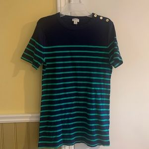 JCrew Short-sleeve Button Neck Tee